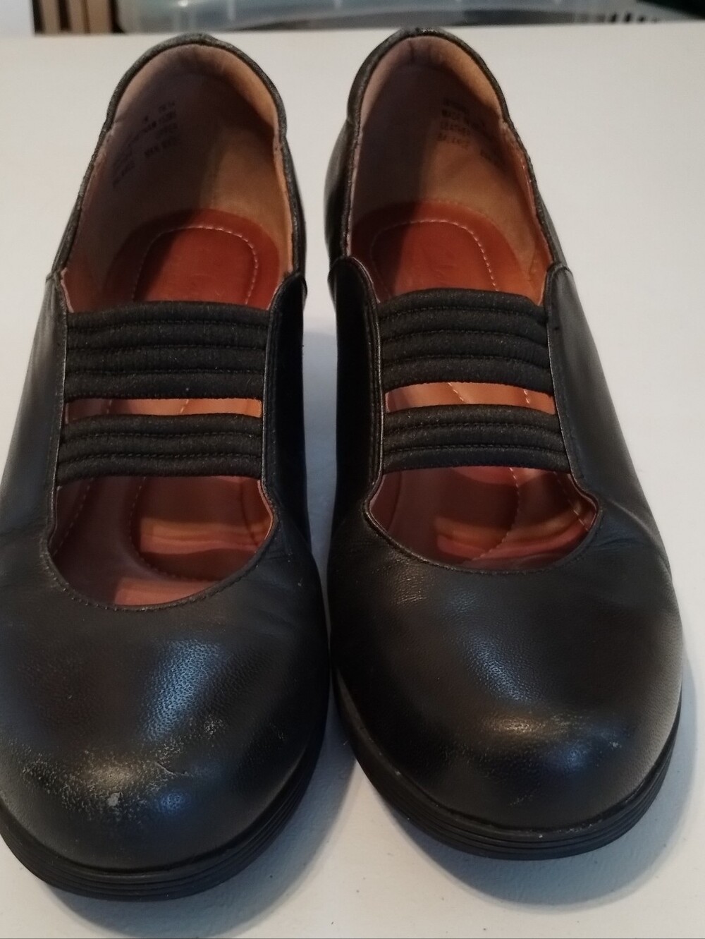 Clarks Black Elastic-Strap